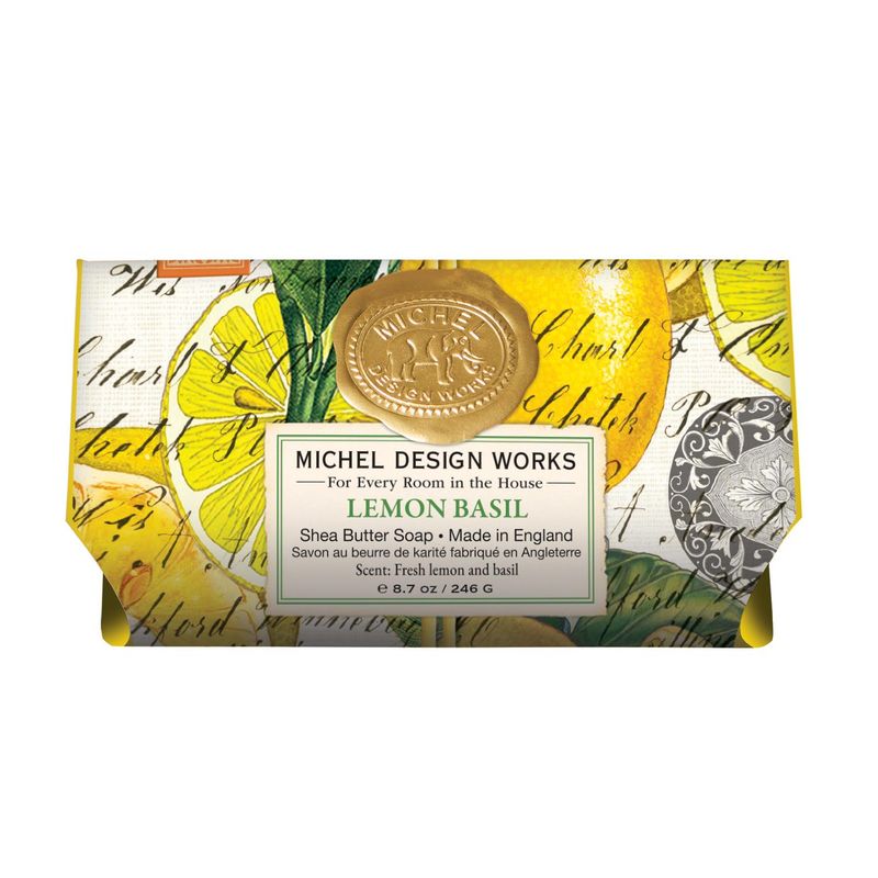 6 STK LEMON BASIL LARGE BATH SOAP BAR