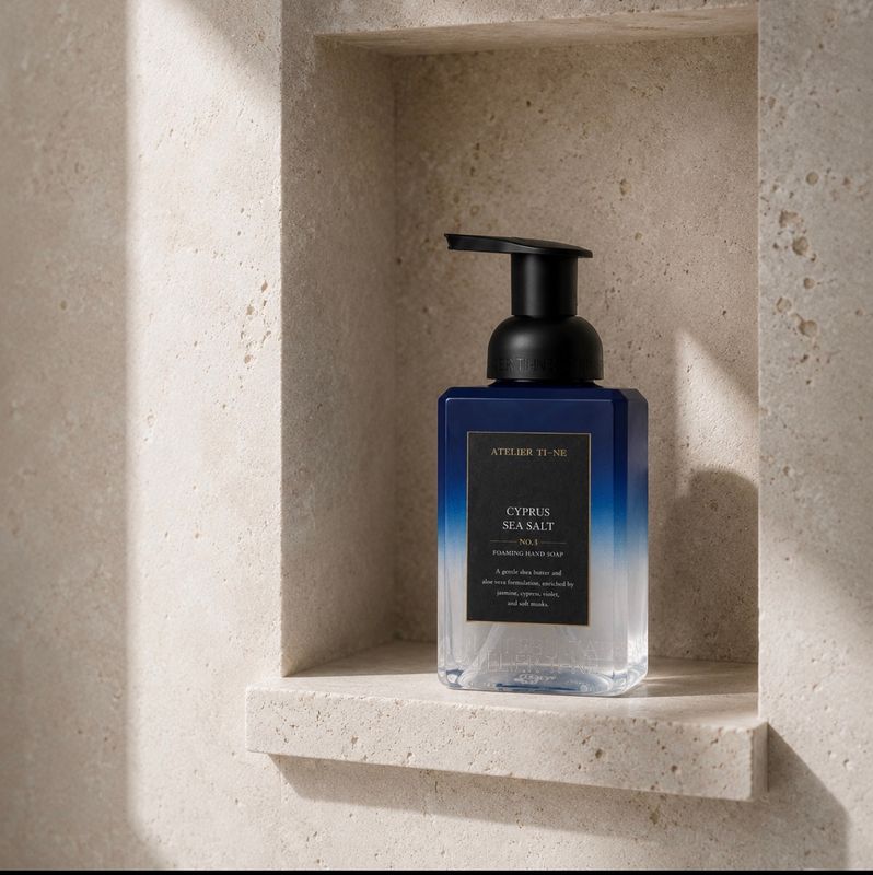 NO.3 Cyprus Sea Salt ATELIER TI-NE skumsåpe