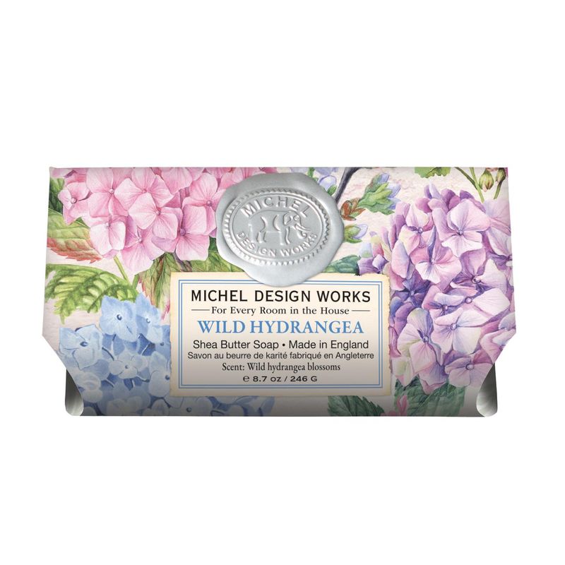 6 STK SOAL420 WILD HYDRANGEA LARGE BATH SOAP BAR